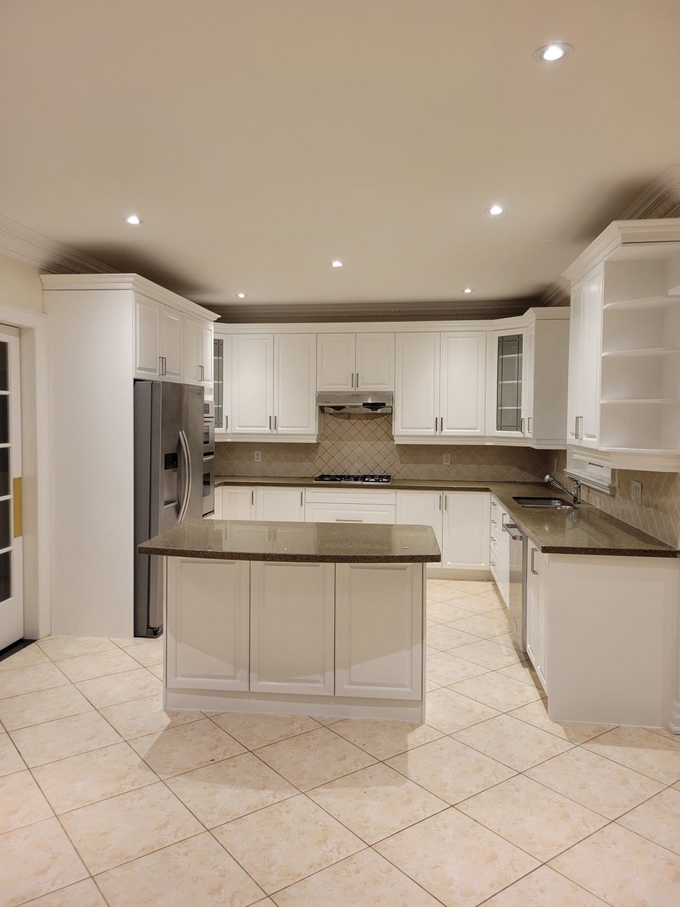 Kitchen cabinets after painting